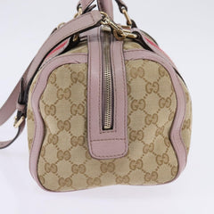 Gucci Vintage Web Boston Bag GG Canvas