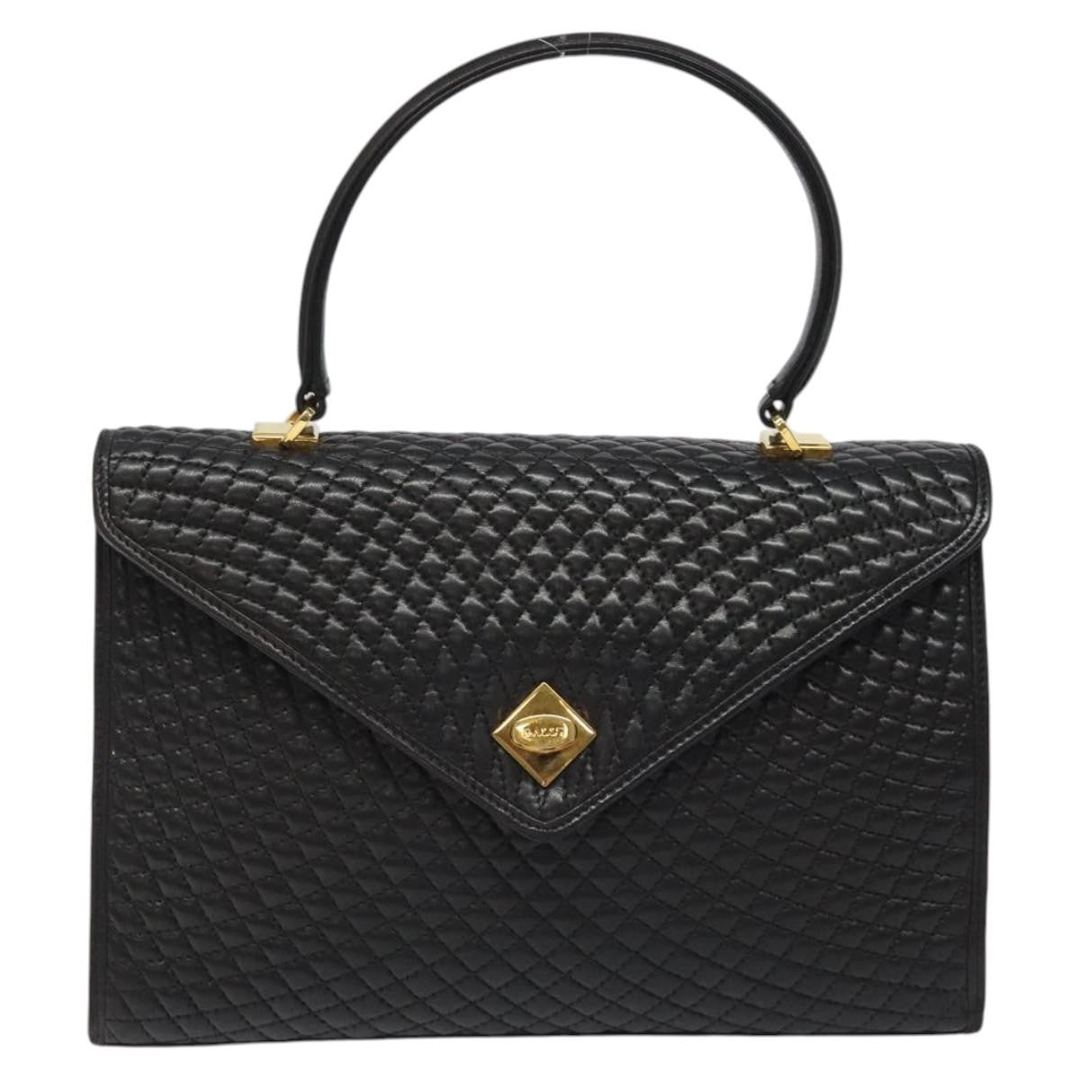 Bally Vintage Handbag Quilted Leather