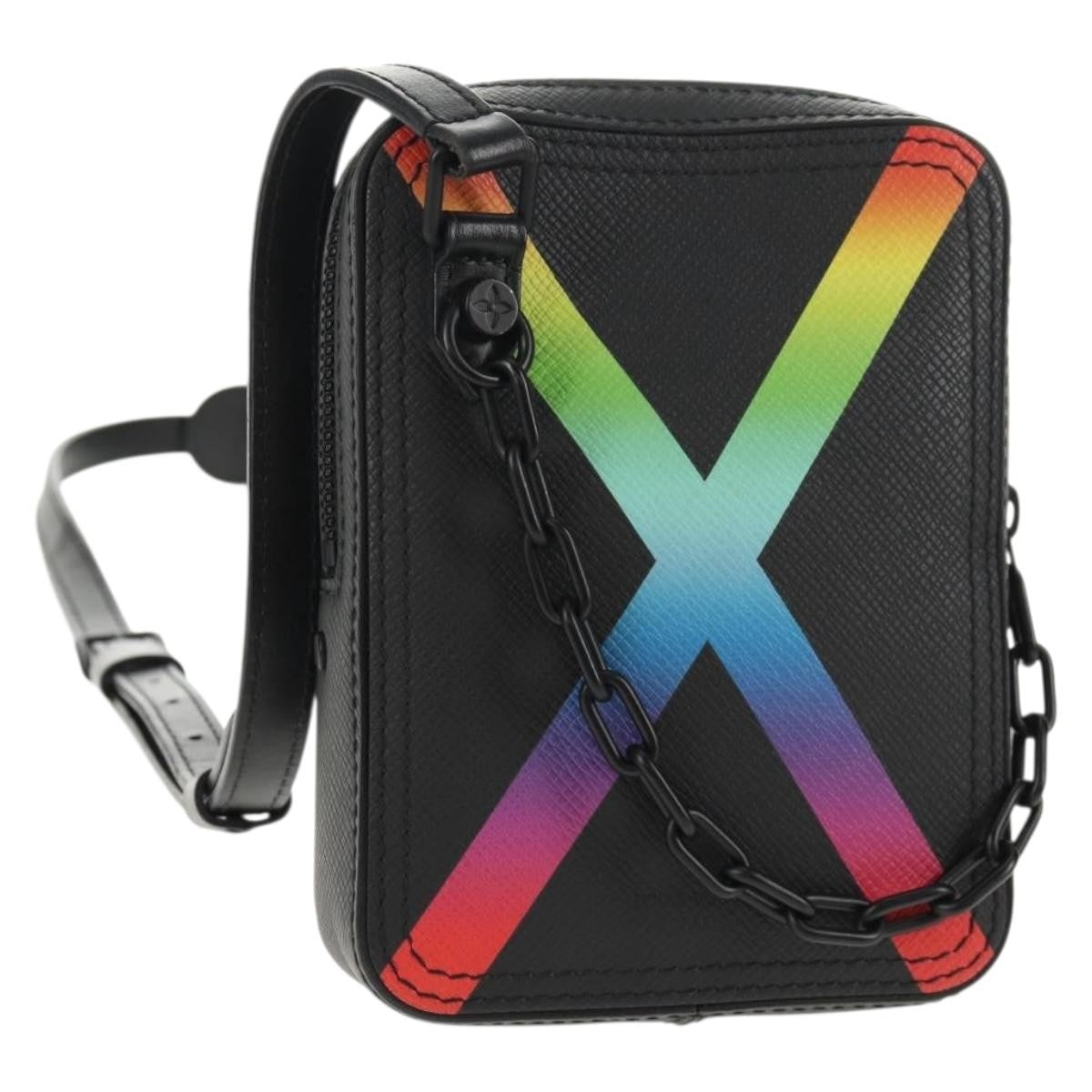 Louis Vuitton Danube Messenger Bag Rainbow Taiga Leather