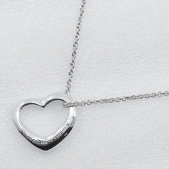 Tiffany & Co. Elsa Peretti Open Heart Pendant Necklace silver