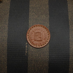Fendi Vintage Pequin Boston Bag Coated Canvas