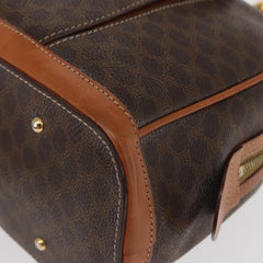 Celine Vintage Macadam Handbag Canvas and Leather