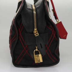 Prada Convertible Boston Bag Vitello Shine