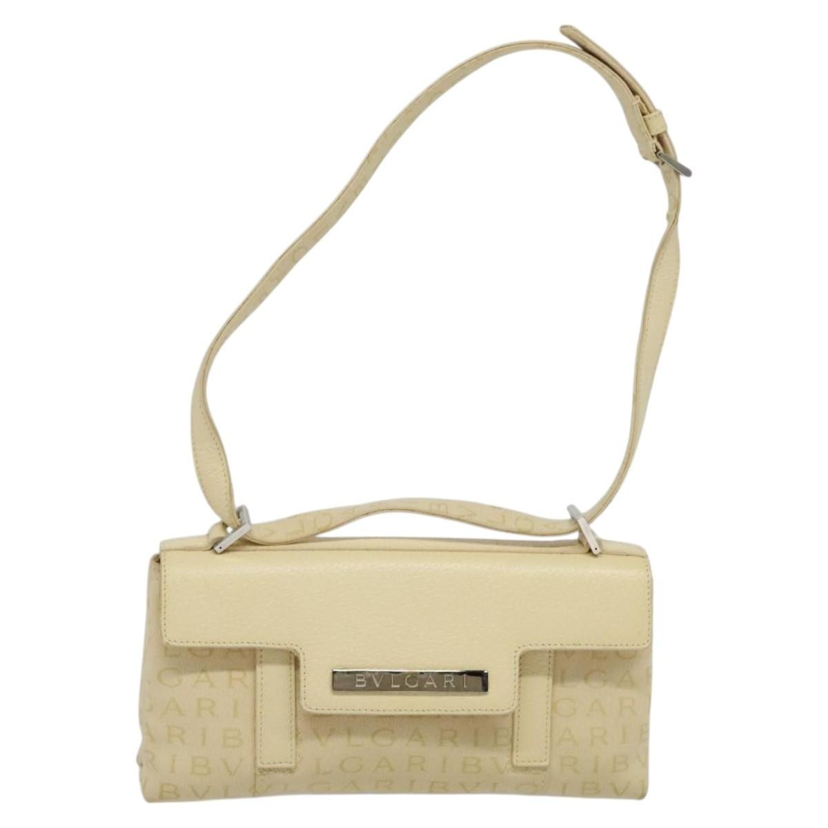Bvlgari B.Zero1 Logomania Bag Canvas with Leather