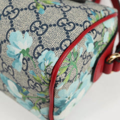 Gucci Convertible Boston Bag Blooms Print GG Coated Canvas
