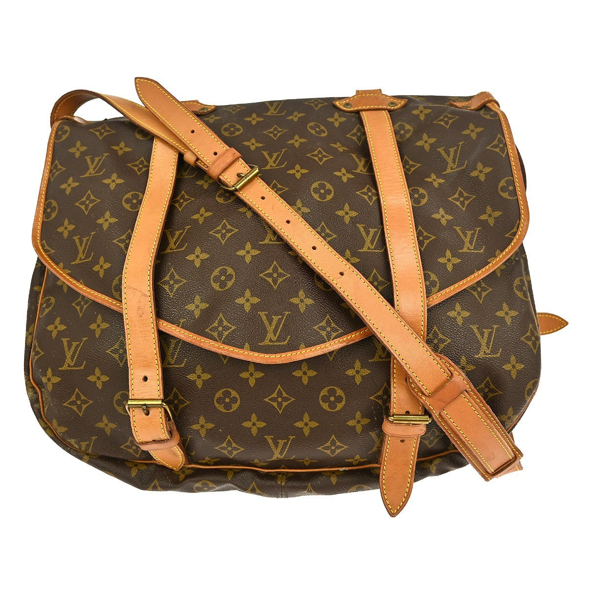 Louis Vuitton Saumur Handbag Monogram Canvas