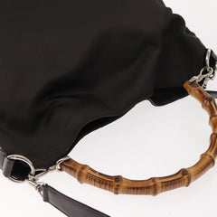 Gucci Vintage Bamboo Shoulder Bag Nylon