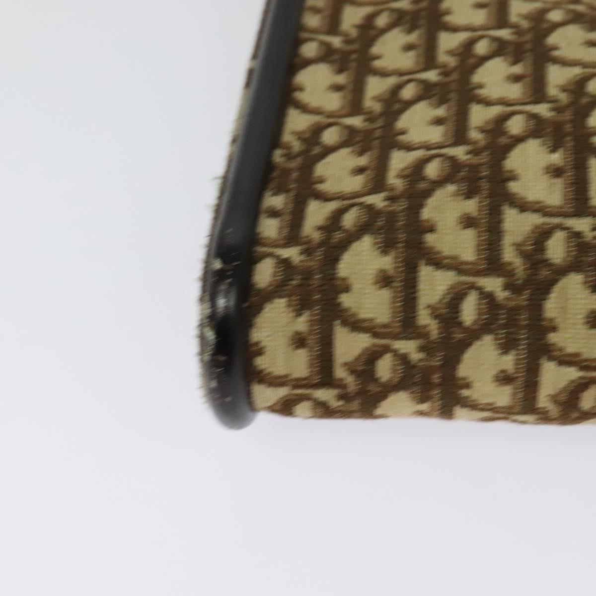 Christian Dior Vintage Trotter Shoulder Bag Canvas