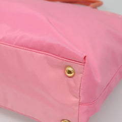 Prada Logo Bow Convertible Tote Tessuto with Leather