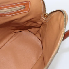 Celine Vintage Macadam Handbag Canvas and Leather