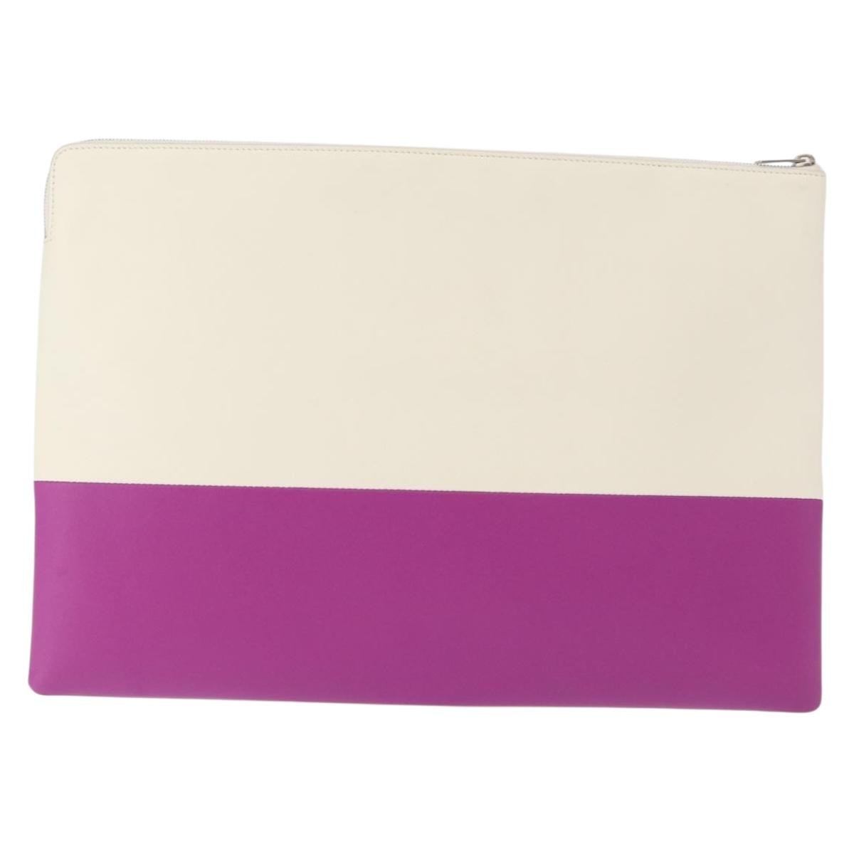 Celine Bicolor Solo Clutch Leather
