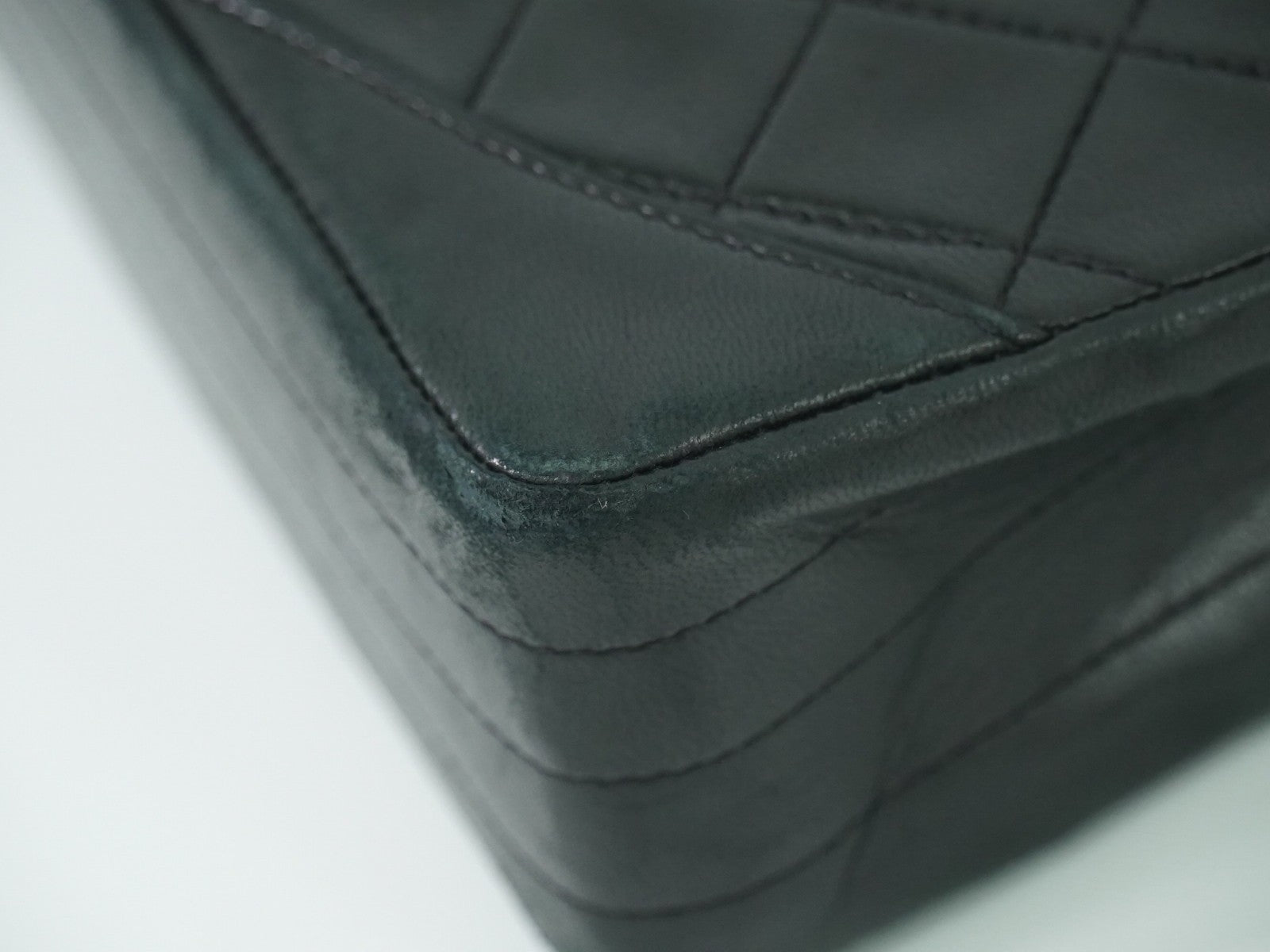 Chanel Vintage Round Flap Bag Quilted Lambskin