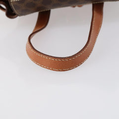 Celine Vintage Macadam Backpack Canvas and Leather