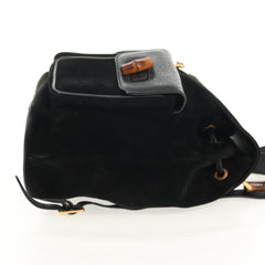 Gucci Vintage Bamboo Backpack Suede