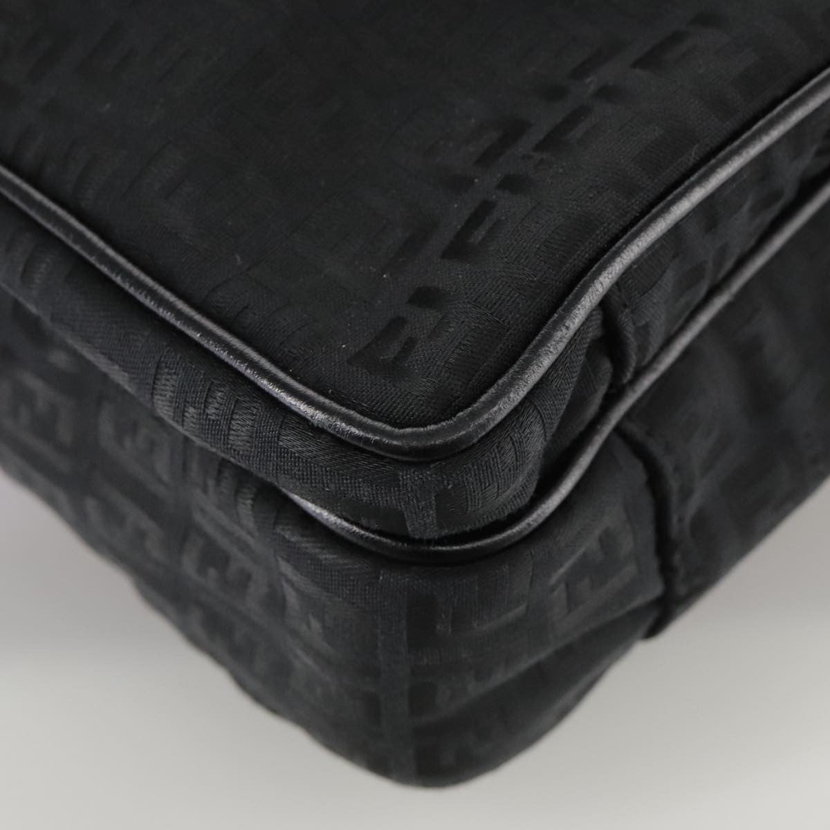 Fendi Convertible Pushlock Flap Satchel Zucca Canvas and Leather