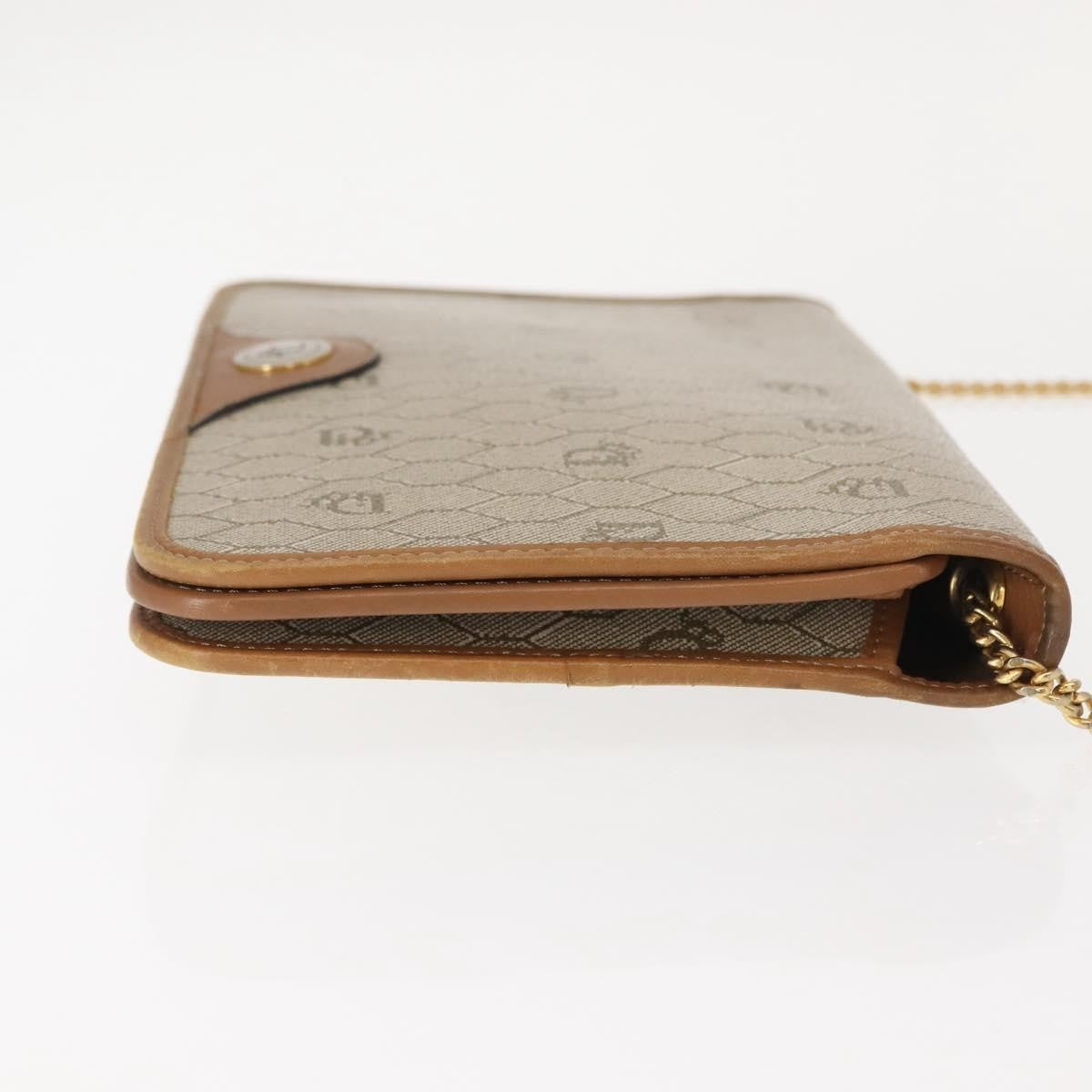 Christian Dior Vintage Honeycomb chain Canvas