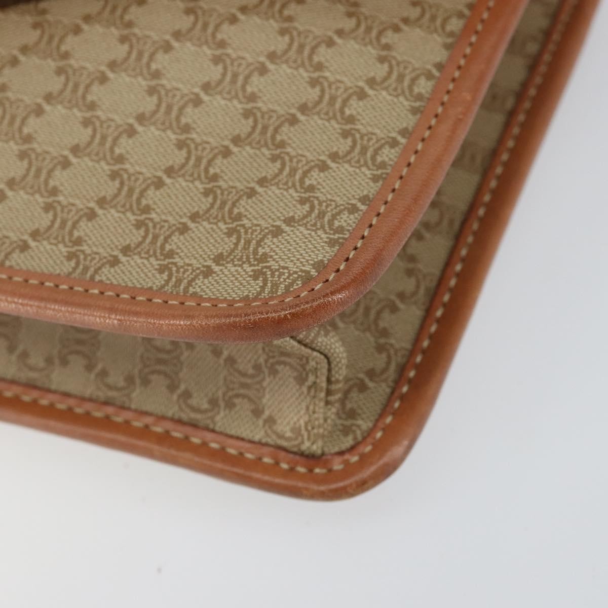 Celine Vintage Macadam Shoulder Bag Canvas