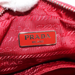 Prada Canapa Convertible Tote Grommet Embellished Canvas