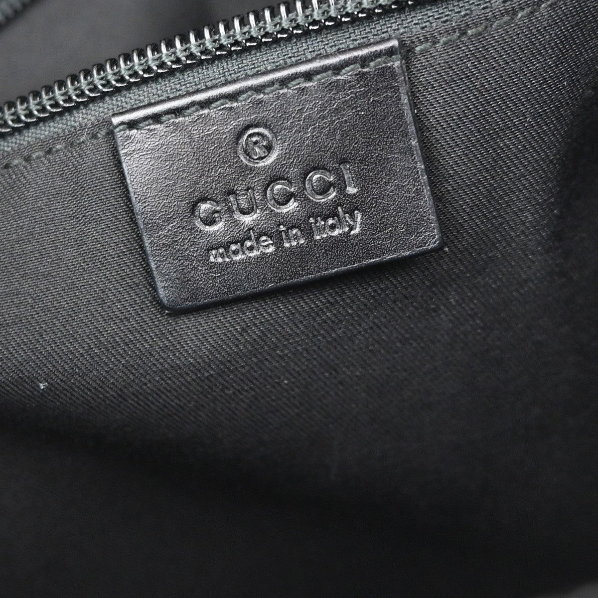 Gucci Zip Messenger Bag GG Canvas with Perforated Leather