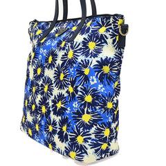 Prada Convertible Zip Tote Printed Tessuto