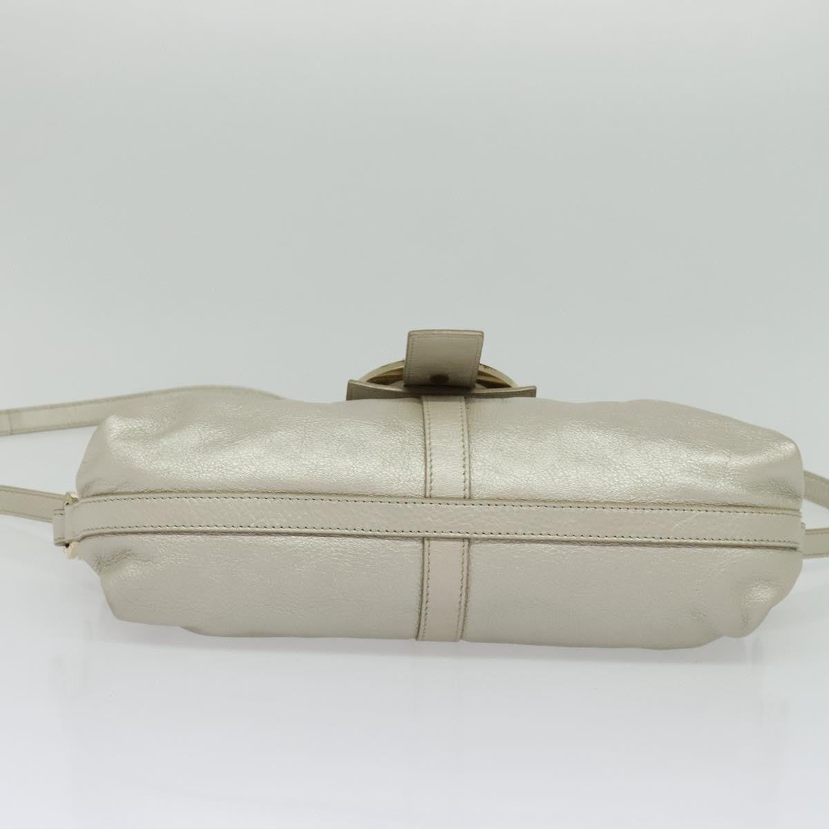 Bvlgari Chandra Flap Shoulder Bag Leather