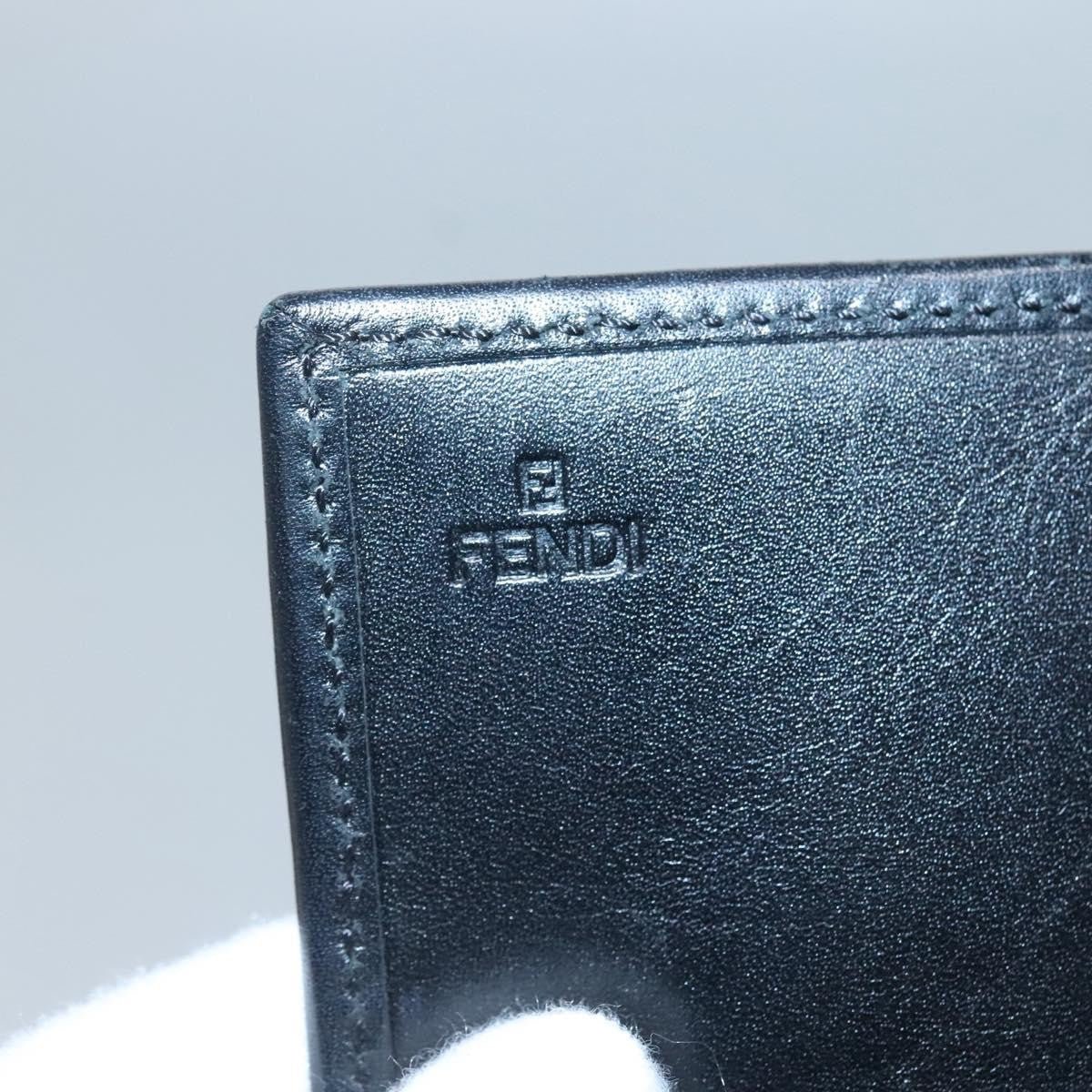 Fendi FF Flap Wallet Zucca Canvas with Embossed Leather
