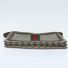 Gucci Ophidia Zip Shoulder Bag GG Coated Canvas