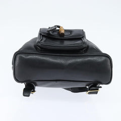 Gucci Vintage Bamboo Backpack Leather