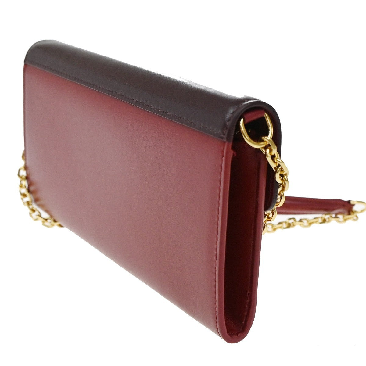 Celine C Wallet on Chain Leather