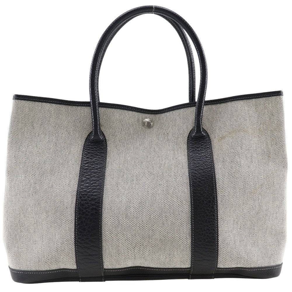 Hermes Garden Party Tote Toile and Leather