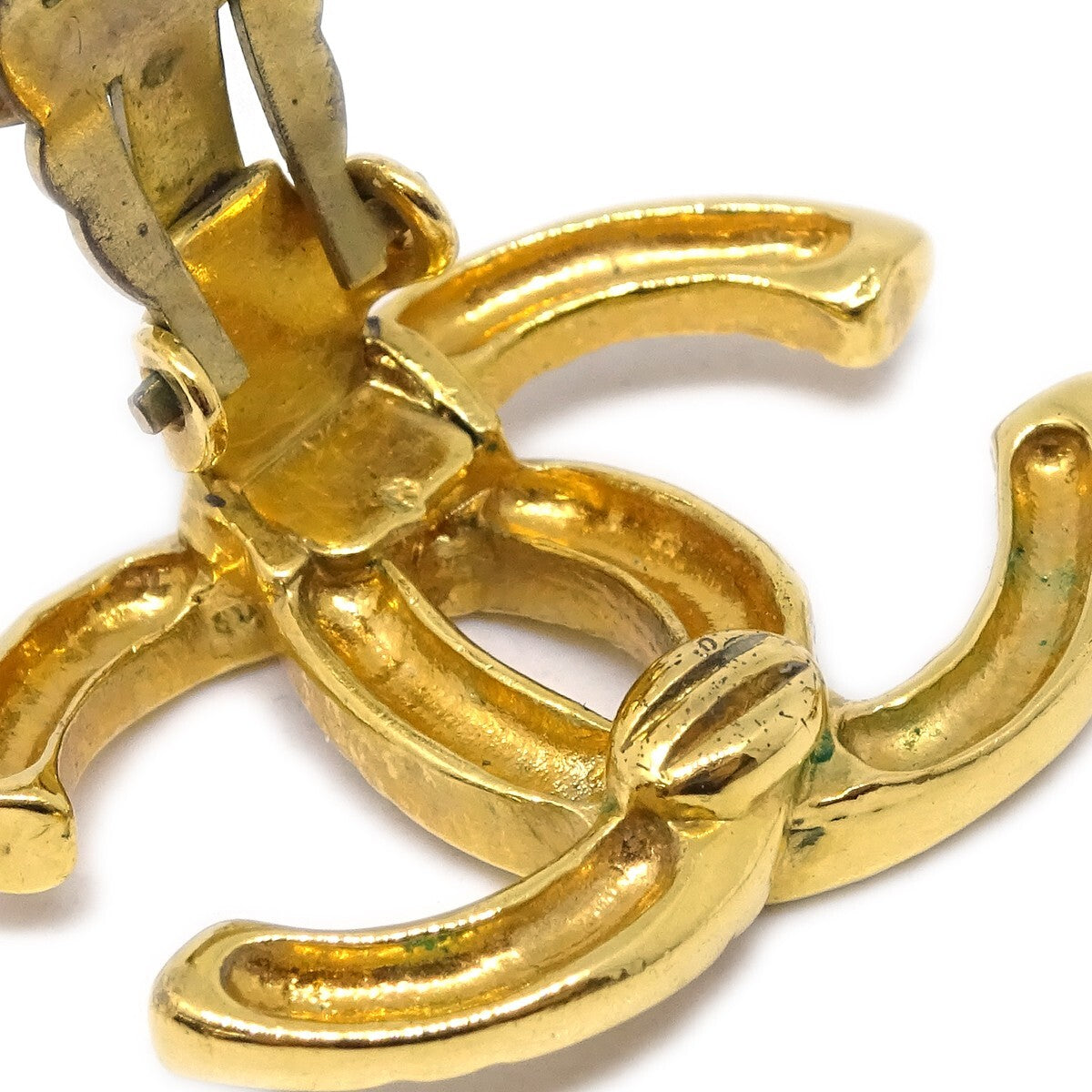 Chanel CC Clip-On Earrings Metal