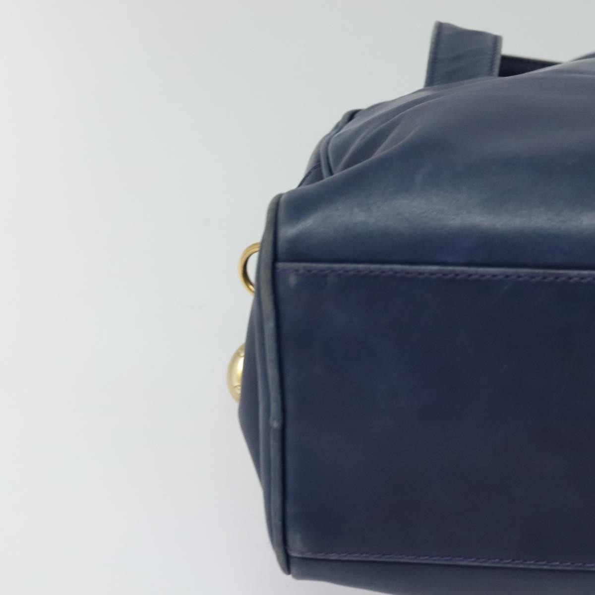 Celine Circle Logo Handbag Leather