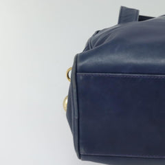 Celine Circle Logo Handbag Leather