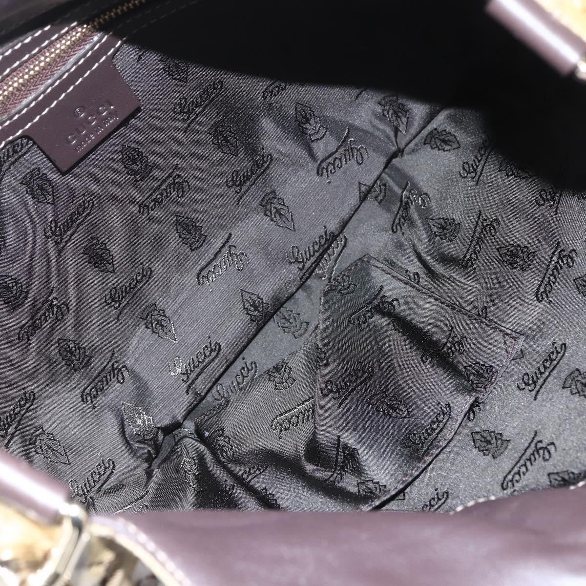 Gucci Hysteria Convertible Top Handle Bag GG Coated Canvas