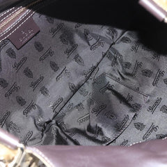 Gucci Hysteria Convertible Top Handle Bag GG Coated Canvas