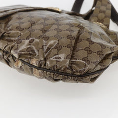 Gucci Hysteria Convertible Top Handle Bag GG Coated Canvas