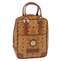 MCM Visetos Handbag Canvas and Leather