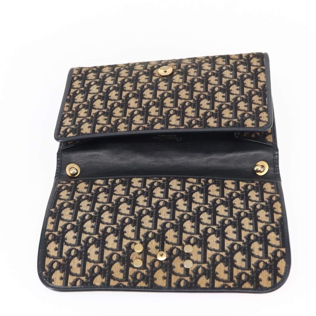 Christian Dior Vintage Trotter Shoulder Bag Canvas