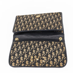 Christian Dior Vintage Trotter Shoulder Bag Canvas