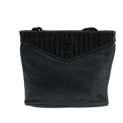 Fendi FF Logo Stamp Zip Pouch Printed Leather