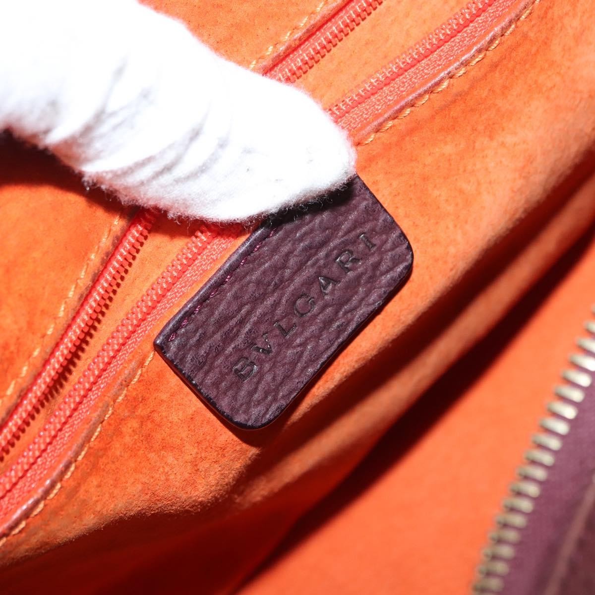 Bvlgari Medallion Frame Shoulder Bag Leather