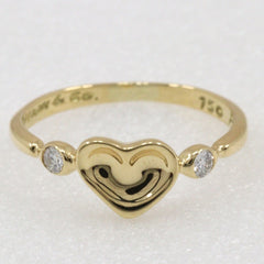 Tiffany & Co. Elsa Peretti Full Heart Ring 18K Yellow Gold with Diamond