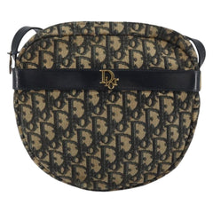 Christian Dior Vintage Trotter Shoulder Bag Canvas