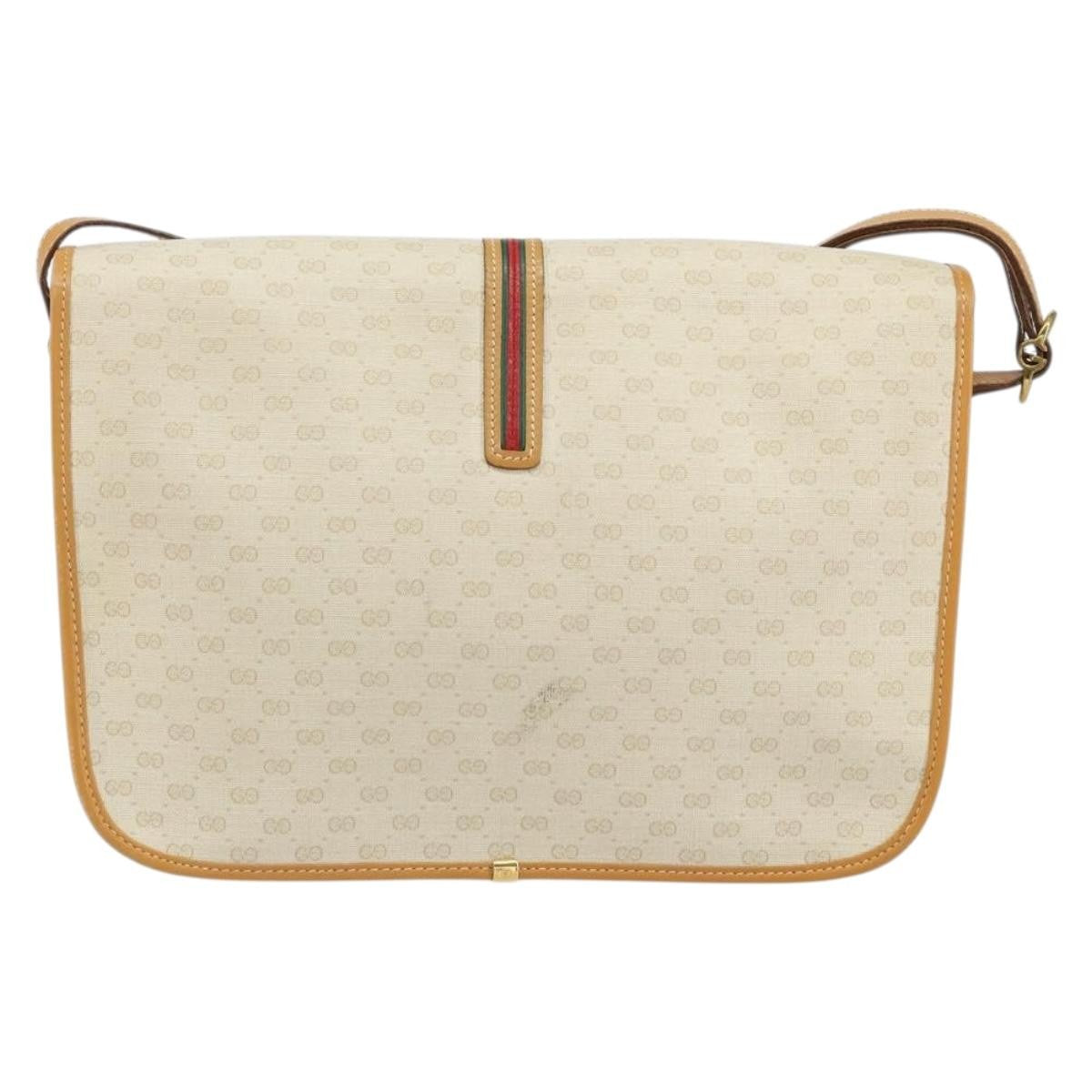 Gucci Vintage Web Sherry Line Handbag Micro GG Canvas