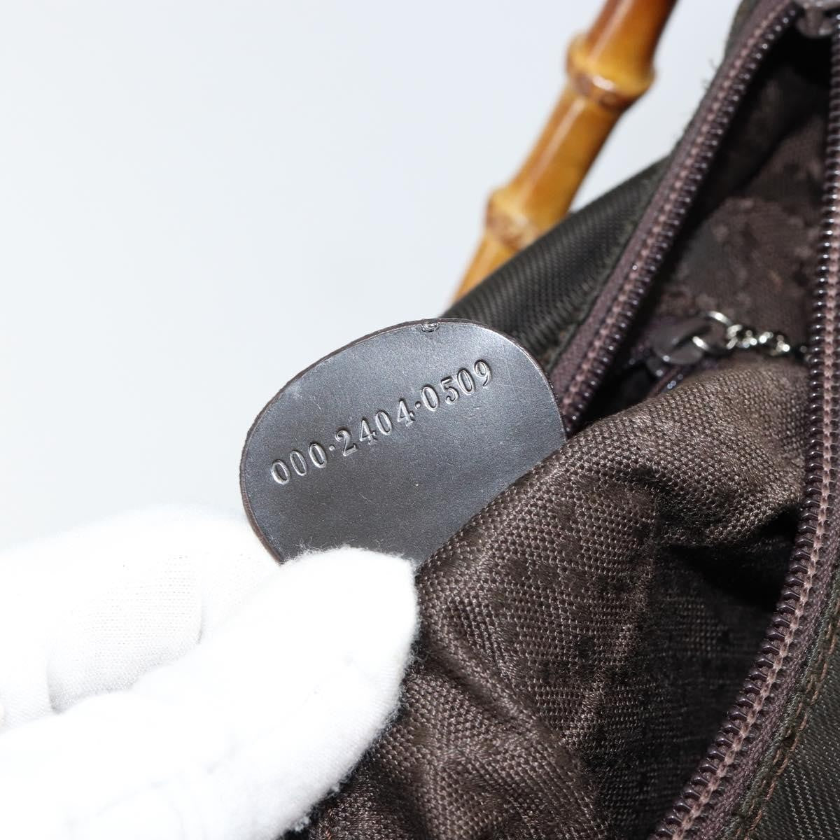 Gucci Vintage Bamboo Handle Bag Nylon