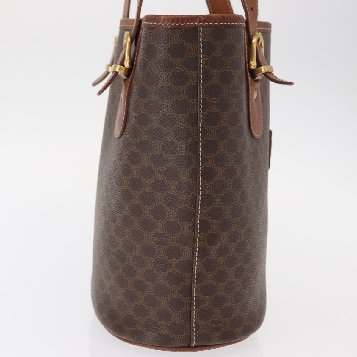 Celine Vintage Macadam Tote bag Canvas and Leather