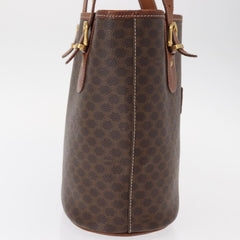 Celine Vintage Macadam Tote bag Canvas and Leather