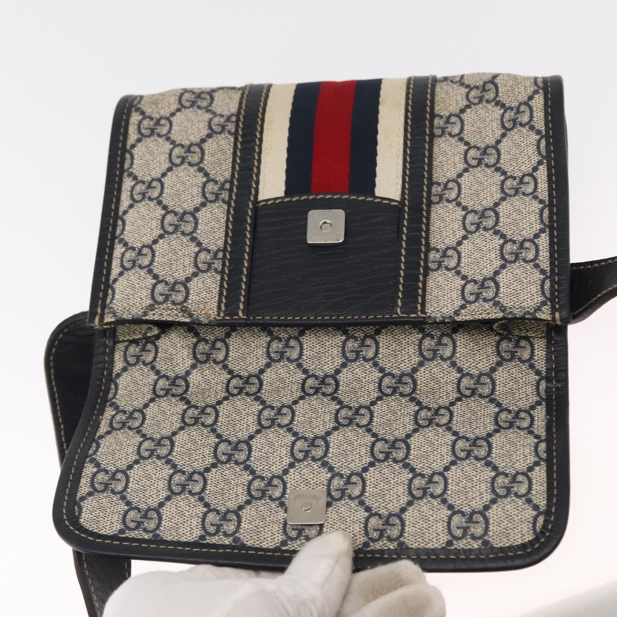 Gucci Vintage Web Belt Bag GG Coated Canvas