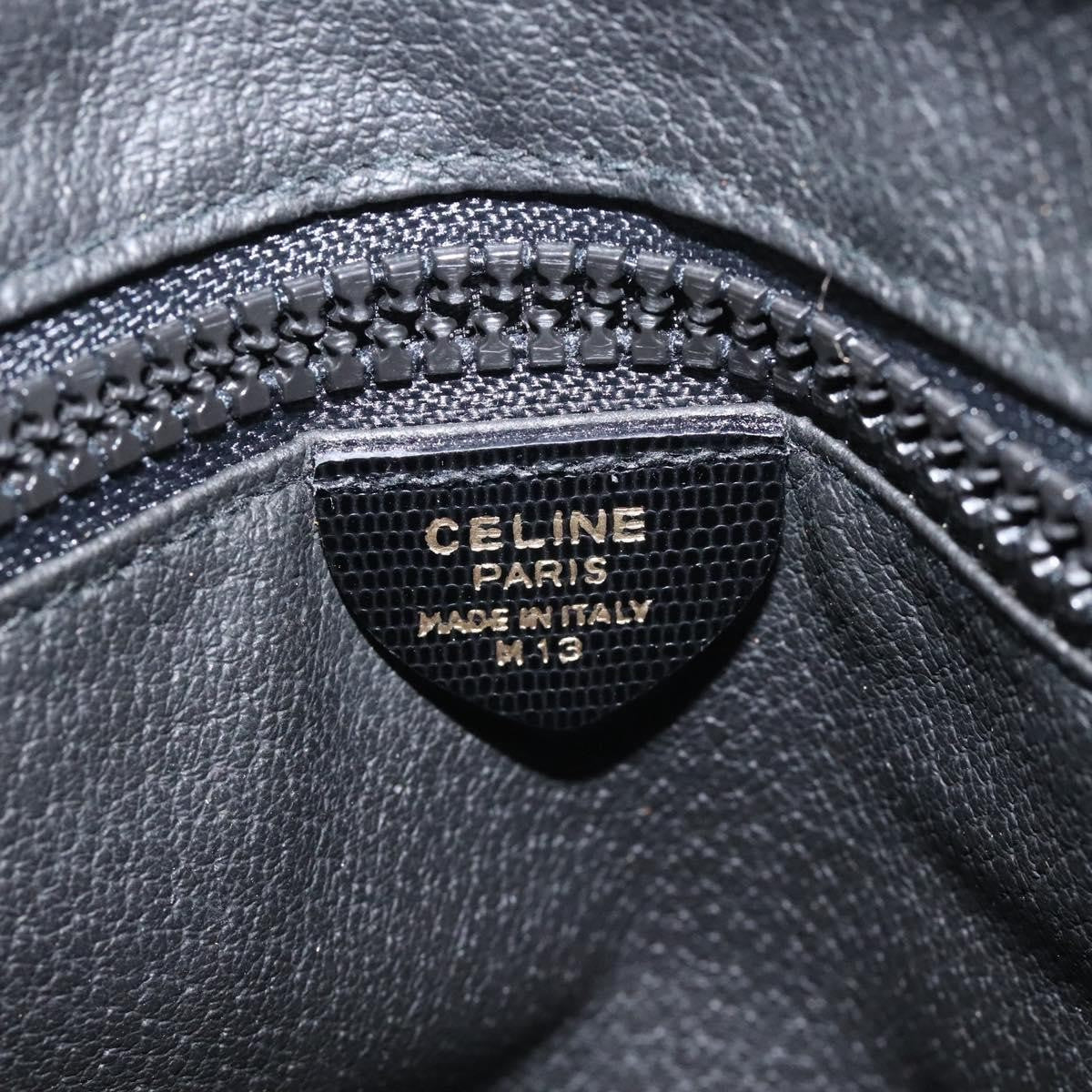 Celine Circle Logo Handbag Leather