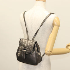Bottega Veneta Intrecciato Backpack Patent Leather